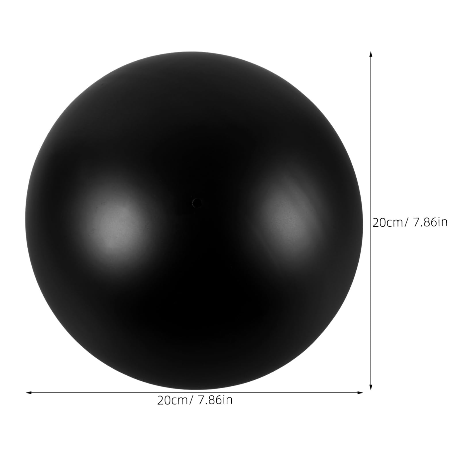 Alipis Boule De Jardin Acier Miroir Réfléchissant Ornement Décoratif Extérieur Globe De Regard Noir Mat pour Espace