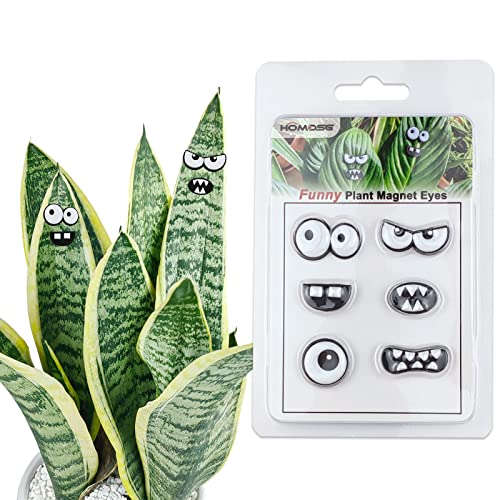 HOMDSG Monster Plant Magnets Eyes for Potted Plants, Funny Plant Safe Magnet Pins Charms, House Plant Accessories, Christmas Decorations Gift for Plant Lovers