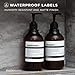 MaisoNovo Waterproof Labels for Bottles Vintage Design - 6pc Mix Pack