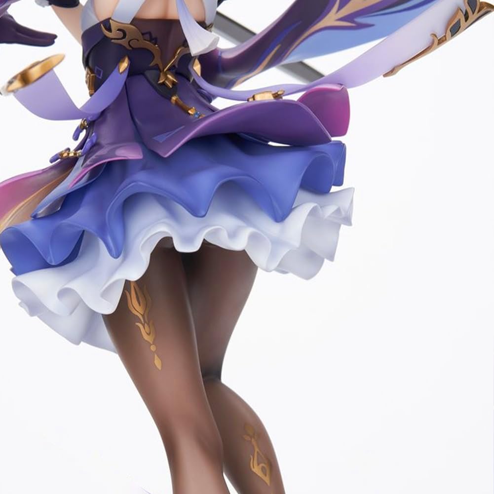 Statua di Keqing - Scultura Anime da 24 cm, personaggio da cartone animato, action figure, pezzo da collezione fatto a mano, regali di Capodanno