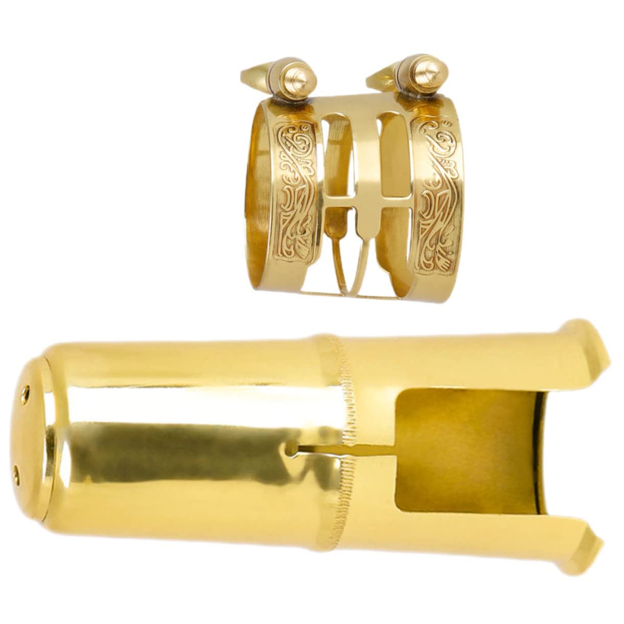Altsaxofoon Saxofoon Mondstuk Kap PU Lederen Ligatuur voor Sax Accessoire kopen vanaf een prijs