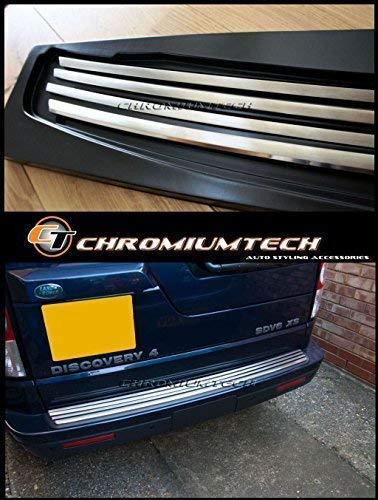 Rear Bumper Protector / Guard - Polished Stainless Steel Trims
