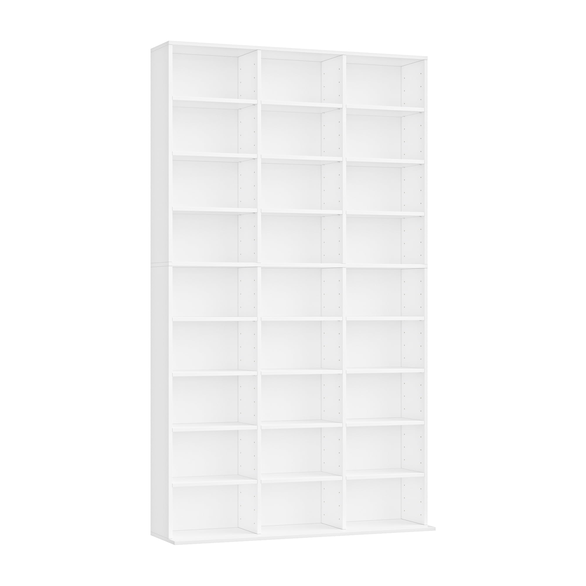 FirFurd Bibliothèque 190 cm Bibliotheque Meuble de Rangement avec 27 Étagères Bibliothèques pour Salon Bureau Cuisine Chambre Étagères Réglables 102.5x23.5x190cm