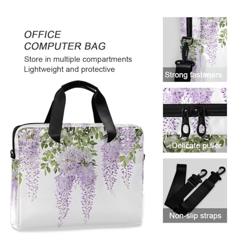Maletín para portátil morado lavanda portátil 13-15.6 pulg miniatura 6