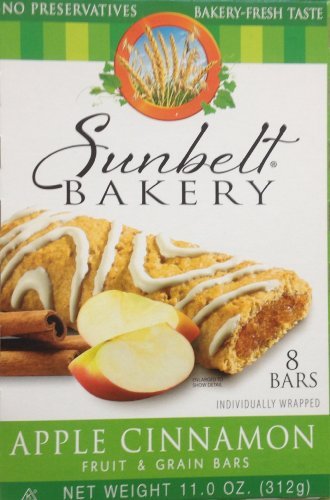 Sunbelt Bakery's APPLE CINNAMON Fruit & Grain Bars 8-Count (5 Boxes) by Sunbelt Bakery