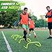 WOPPLXY 6 Pcs Speed Agility Training Hurdles, 6'' Detachable Agility Training Hurdles, Speed Training Agility Hurdles for Athletes, Soccer Training