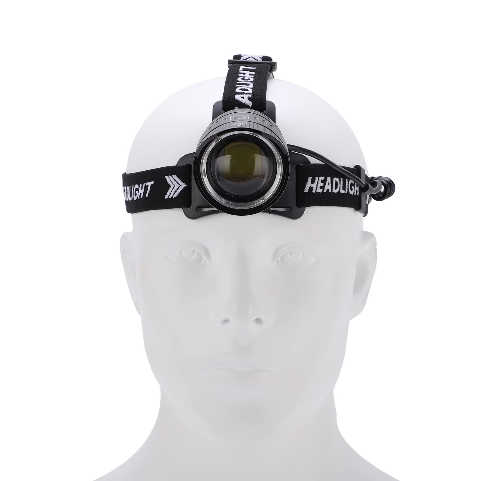 Outdoor-Scheinwerfer mit Bewegungssensor, wiederaufladbare USB-Taschenlampe mit starkem Lichtkopf für Wandern und Camping