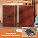 Brown Tree A5 Lined Leather Journal Notebook for Men Women, 5.9