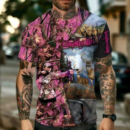 Image of PriAmi Custom Camo Hoodie for Women, 3D Pullover Hunting Sweater Gift