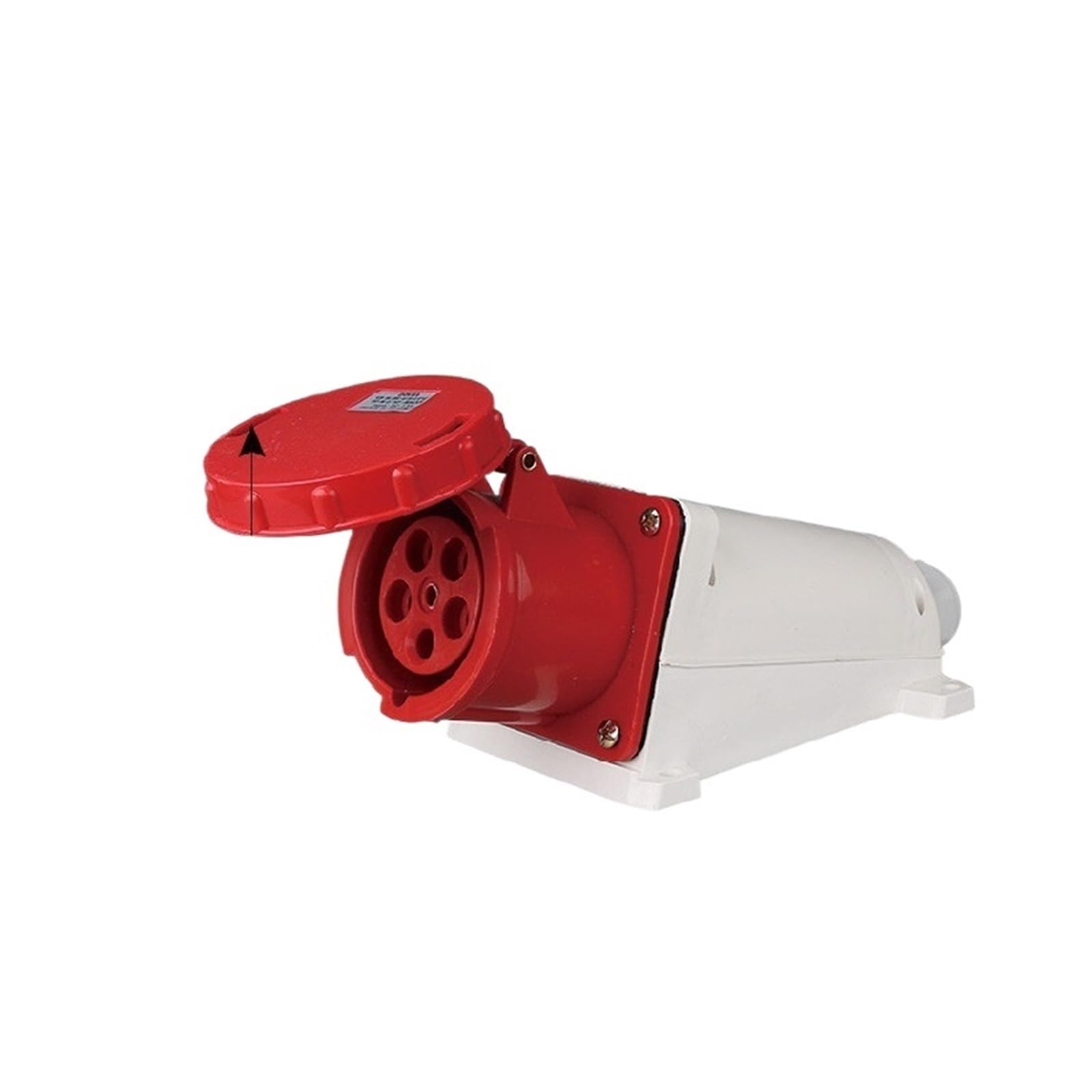 Conector industrial de 5 pines y 63A para instalaciones de superficie