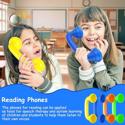 Shappy 24 Pcs Bulk Reading Phones for Classroom Auditory Feedback Phone Manipulatives for Preschool Children Accelerates Reading Fluency and Pronunciation Toy Tool Supplies - Image 4