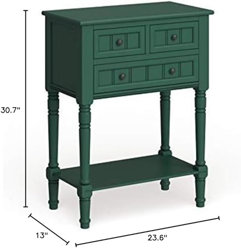 Miniatura 3 de Decor Therapy Westerman - Consola de 3 cajones, color azul marino