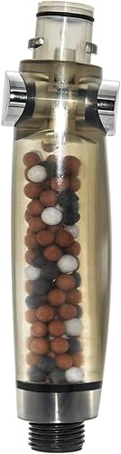 Mango de filtro de ducha, repuesto de cuentas minerales para cabezal de ducha filtrado para agua dura, reduce la picazón en la piel seca, mejora