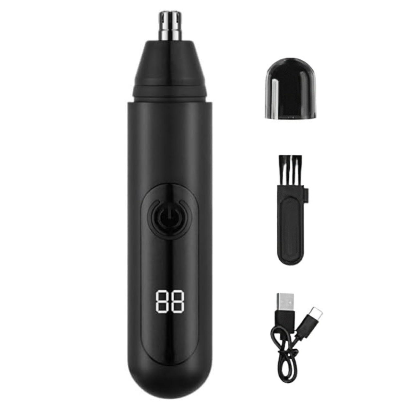 Mr. Bold Pro Nasenhaartrimmer Herren, Wiederaufladbar mit USB-C Ideal für Reise und Zuhause Geeignet für empfindliche Haut, Geschenk für Männer