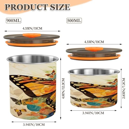 Envase Hermético para Café de Acero Inoxidable 500ml miniatura 2