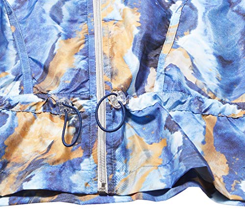 Jaqueta Estampada Manga Dupla Moscow, Alto Giro, Feminino, Azul Ocean, M