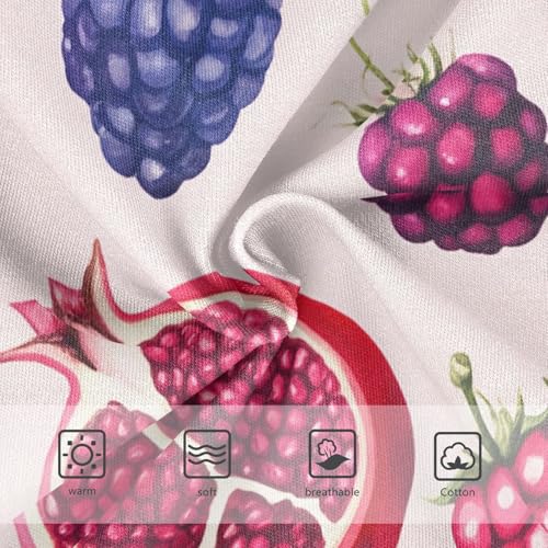 Watercolor Pomegranates Raspberries Girls Underwear Toddler 2t Cotton Panties Little Girl Cartoon Briefs Kids Undies3