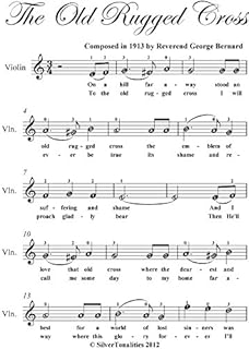 Old Rugged Cross Easy Violin Sheet Music