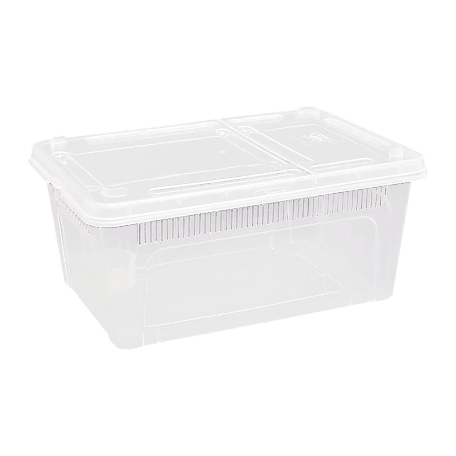 CALANDIS Reptile Feeding Box Breeding Box Frog Turtle Critter Clear Terrarium Habitat 27x18.8x12cm | Reptile Supplies | Pet Supplies-image-8