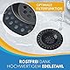 ABFLUSSHELD 2er Set Abflusssieb Edelstahl - Deluxe Waschbecken Sieb - Flexibles Haarsieb Dusche - Abflussieb Küche & Dusche - Premium Sink Strainer - Abfluss Sieb Waschbecken (Schwarz)