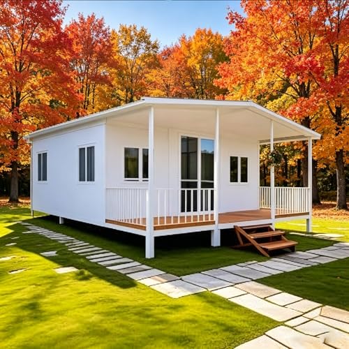 Faltbares Fertighaus mit voll ausgestattetem Bad & Küche - Erweiterbarer modularer Container Home...