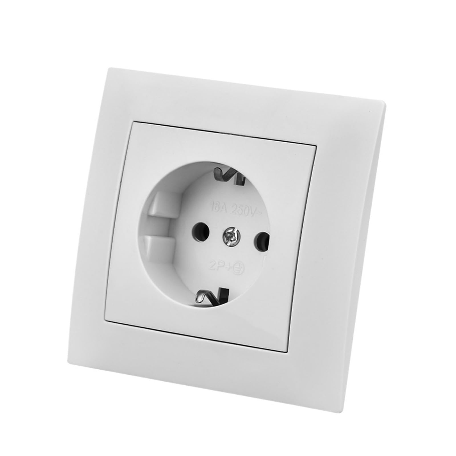 Interruptor de luz de pared doble para reformas de salones y dormitorios con panel blanco clásico