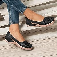 Sandali Donna Mary Jane Con Punta Chiusa - Piatti, Vintage, In Camoscio, Comodi Per Estate E Spiaggia - Foto 3