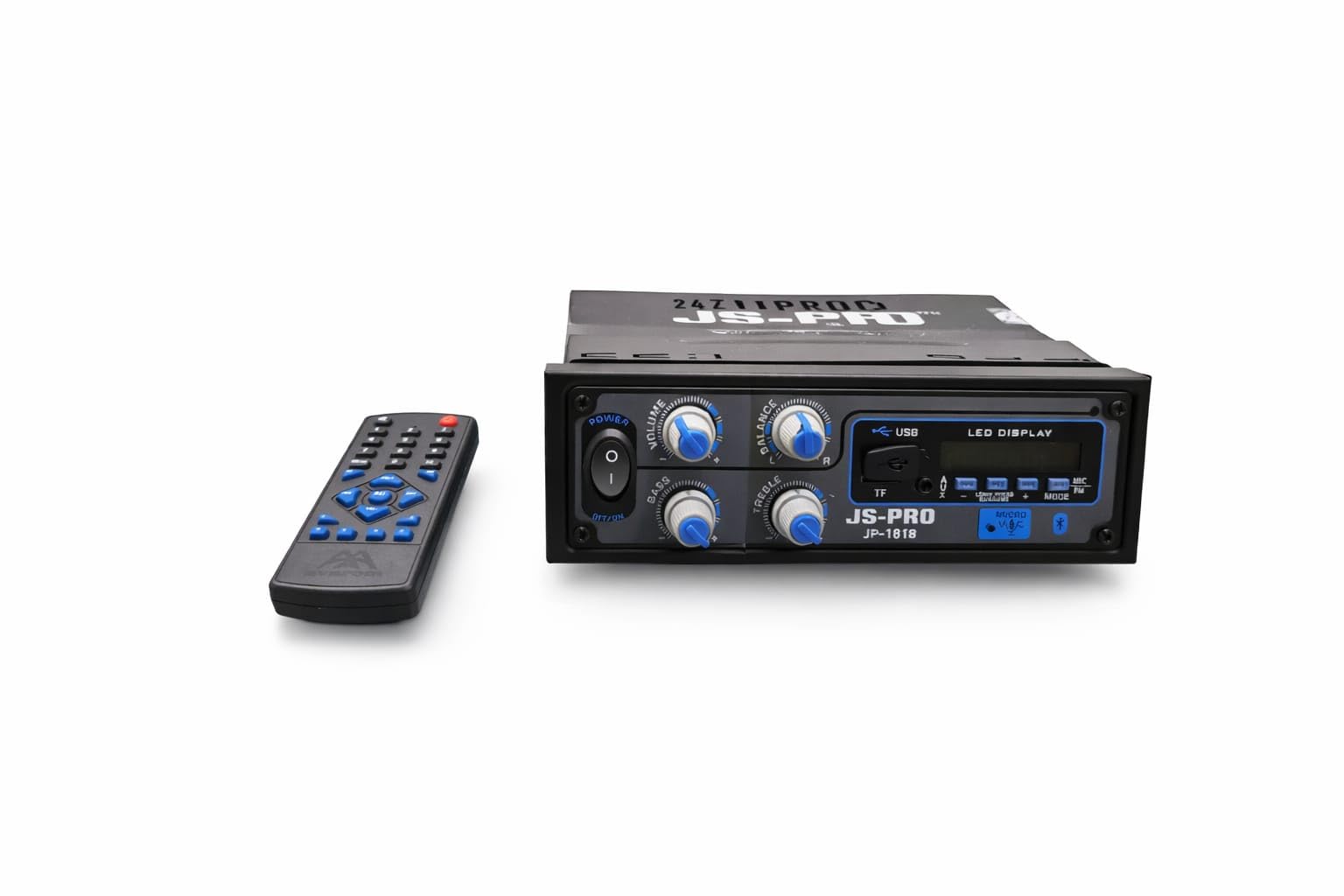 JP-1818 Bus & Truck Stereo System, 24V DC, with Bluetooth, USB/FM Player, Microphone & Cooling Fan-image-2