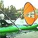 Kayak Wind Sail Foldable Kayak Wind Paddle Portable Kayak Downwind Sail with Clear Window for Inflatable Boat Kayak Accessory, Kayak Downwind Sail
