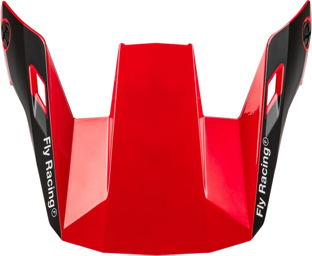 Fly Racing Visor for Fly Rayce 2024 Helmet - Red/Black/White - XS - Lg