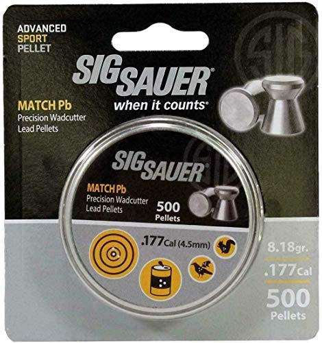 Sig Sauer P320 Airgun .177 Cal 30 Rd With 500 Match Lead Pellets Bundle (Black+Pellets) #TOP4