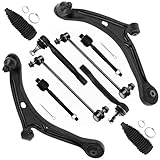 SCITOO 10pcs Front Suspension Kit Lower Control Arm And Ball Joint Outer Inner Tie Rod End w/Boot Sway Bar End Link Replacement for 2006 for Acura MDX 2006-2008 for Honda Pilot