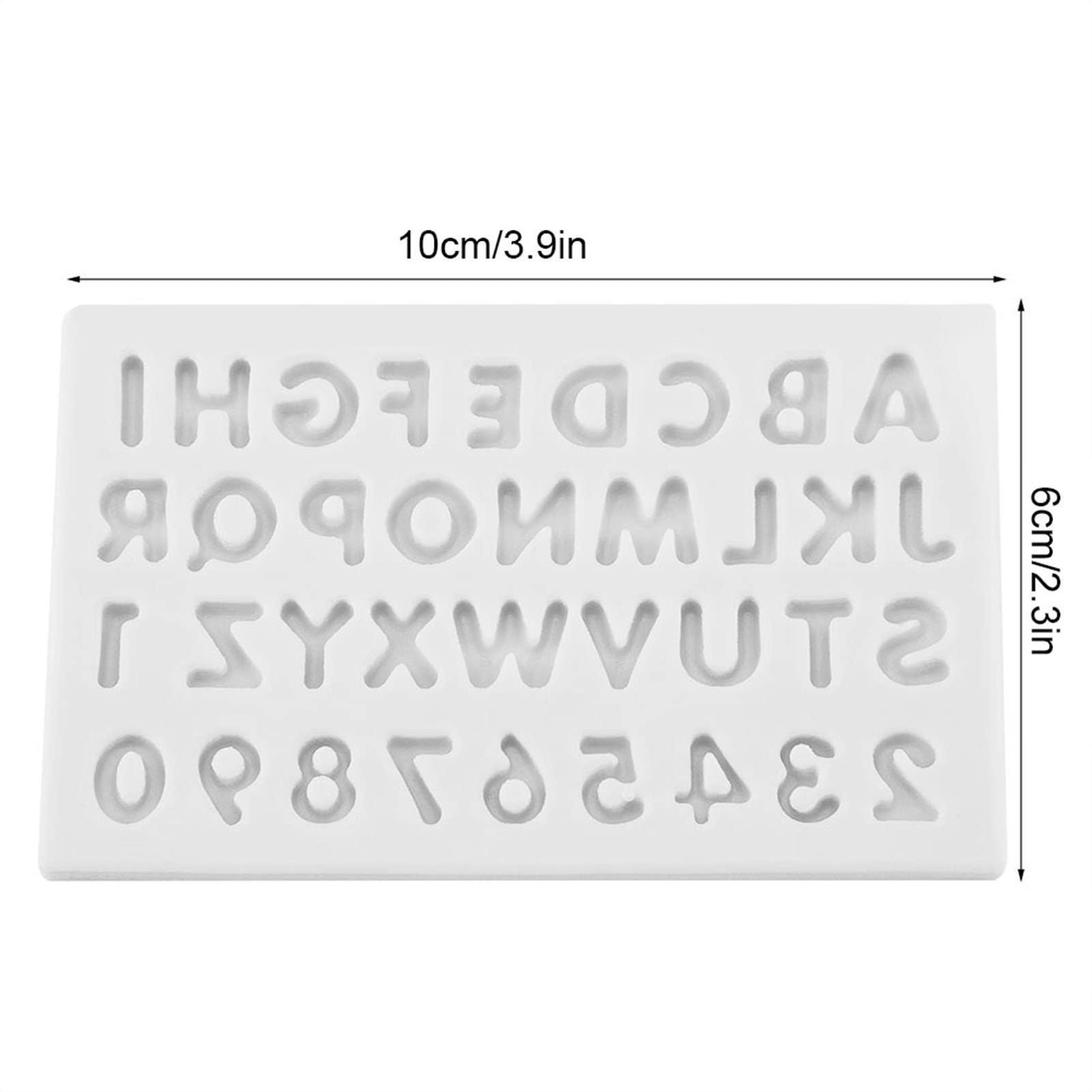 Lybunair Letter Shaped Silicone Fondant Tray, Template for Candy, Cake, Chocolate, and Gummy Decorations, Creating Alphabet Designs for Birthday Party Cakes, Cupcake, and Clay