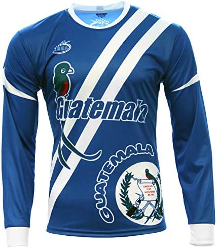 Men's Guatemala Jersey Long Sleeve Blue Arza Design