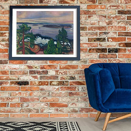 Poster Edvard Munch Train Smoke grand format mat pour sublimer un salon moderne - 2