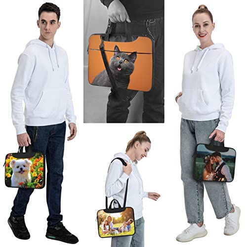 Personalized Custom Laptop Bag with Photo Text Logo, Customized Computer Notebook Protective Bag Briefcase Sleeve Case2