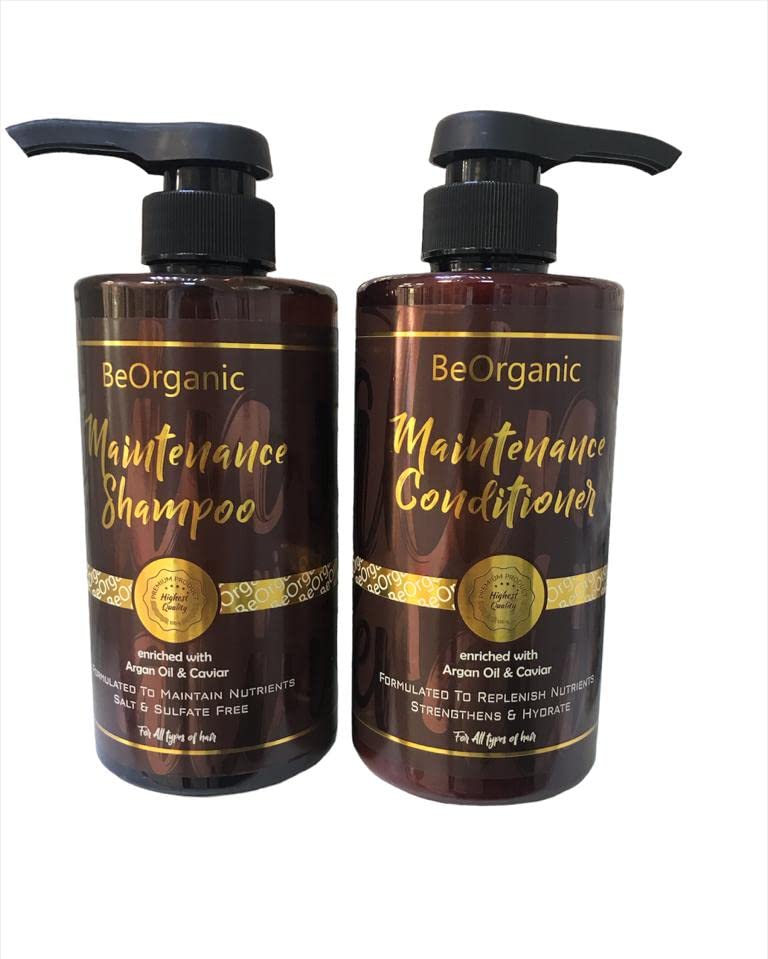 Beorganic Shampoo and Conditioner Set 500ml - Nourishing and Strengthening - Hair Care Set
