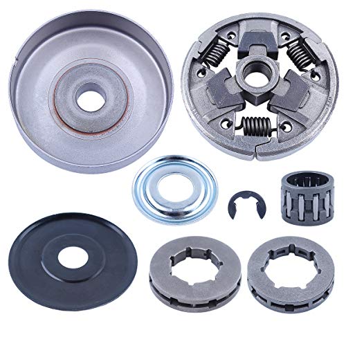 Adefol Clutch Drum Rim Sprocket Kit for Stihl 026 MS260 024 MS240 Chainsaw 325-7 325-8 Replace Parts 112 1160 2051