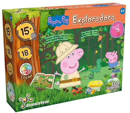 Science4you-Science4you, Exploradora, Juego para 4+ años, Serie 'Peppa Pig', Multicolor (SY-80002998)