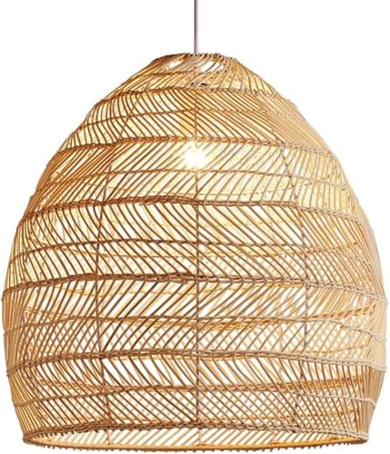 Lampes suspendues pastorales rotin réglables éclairage cuisine bar