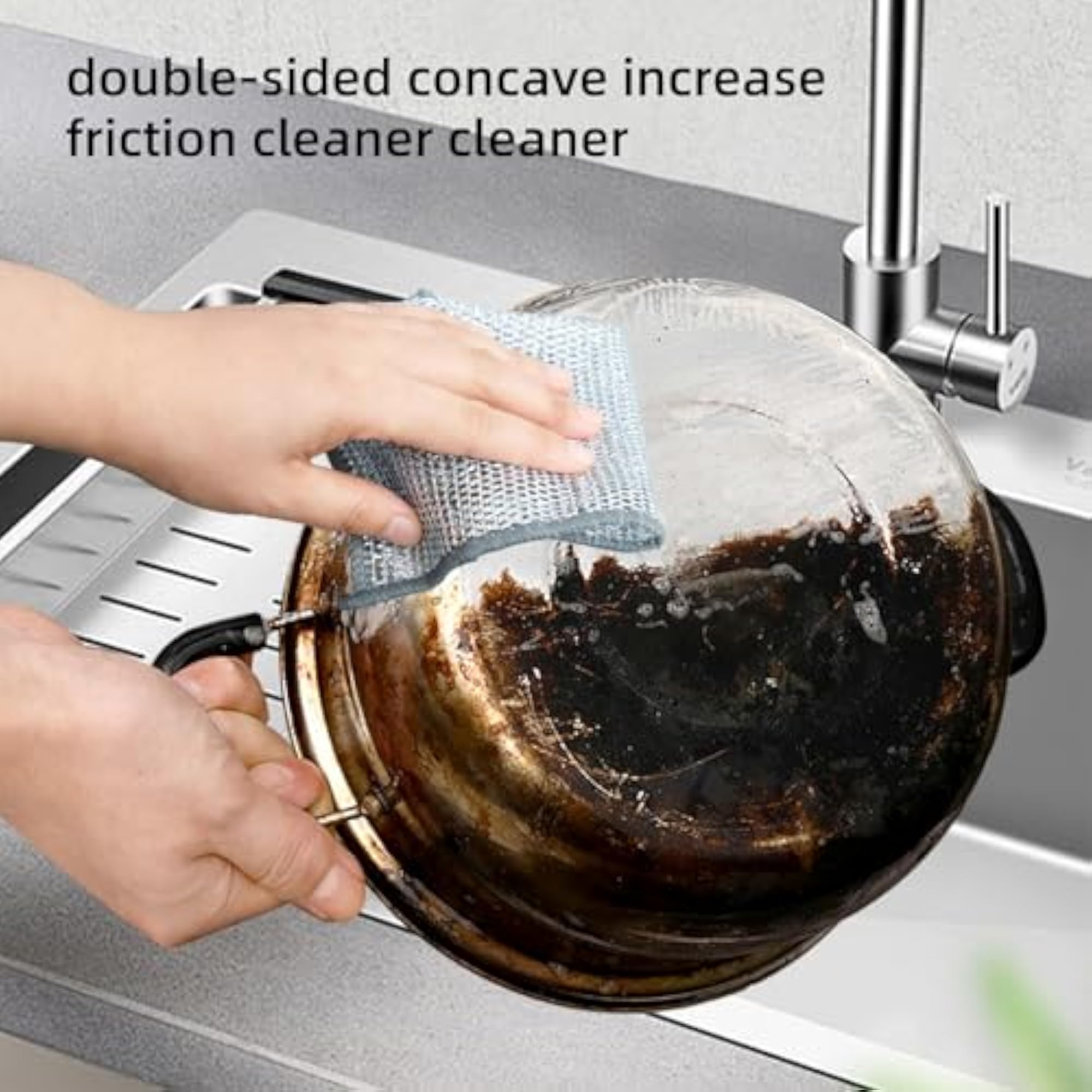 Multipurpose Wire Miracle Kitchen Cleaning Cloths, Magnifying Wire Dishwashing Rags