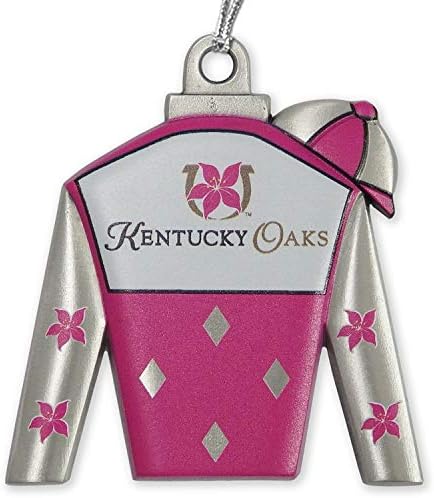 Kentucky Oaks Jockey Silks Gallery Print Pewter Ornament