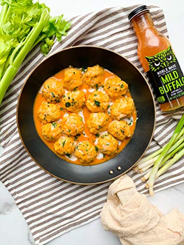 Noble Made By The New Primal Mild Buffalo Dipping And Wing Sauce - 13 Oz Bottle - Dairy-Free Mild Buffalo Sauce - Whole30 Approved, Certified Paleo, Dairy-Free, Keto, And Gluten-Free Sauce With 0G Of Sugar #TOP4
