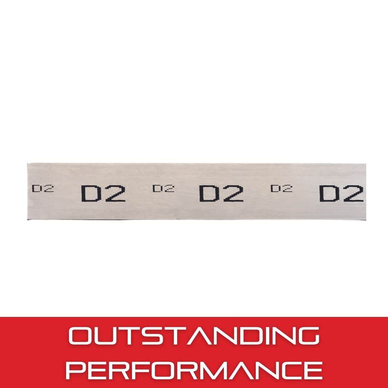 D2 Tool Steel Sheet, Annealed/Precision Ground, ASTM A681, 1/2" Thickness, 1-1/2" Width, 36" Length