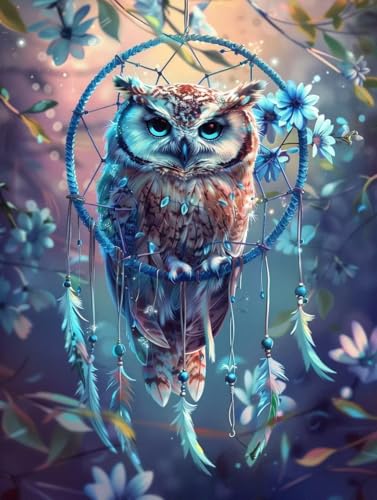 Peinture par Numero 80x110cm Attrape-Rêves Kit DIY Pinceaux Acrylique