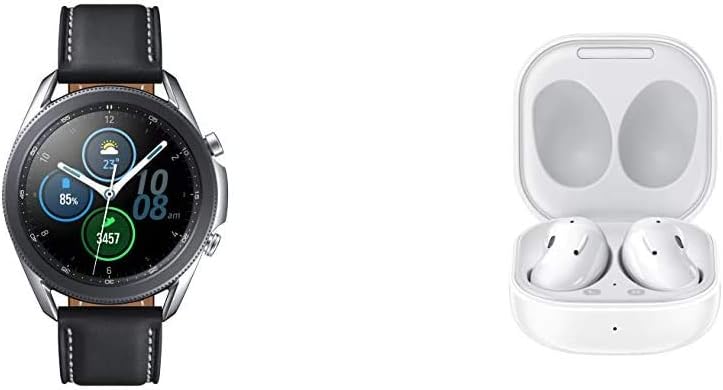 ایگرد | قیمت و خرید Samsung Galaxy Watch 3 (45mm, GPS, Bluetooth) Smart  Watch - Mystic Silver with Samsung Galaxy Buds Live, T, Mystic White