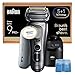 Braun Series 9 PRO+ Electric Shaver, 5+1 Ultra Thin Precision Blades, Pro SensoAdapt, Up to 60 min, PowerCase, 6in1 SmartCare Center, Wet & Dry Razor for Men, 9677CCE, Silver