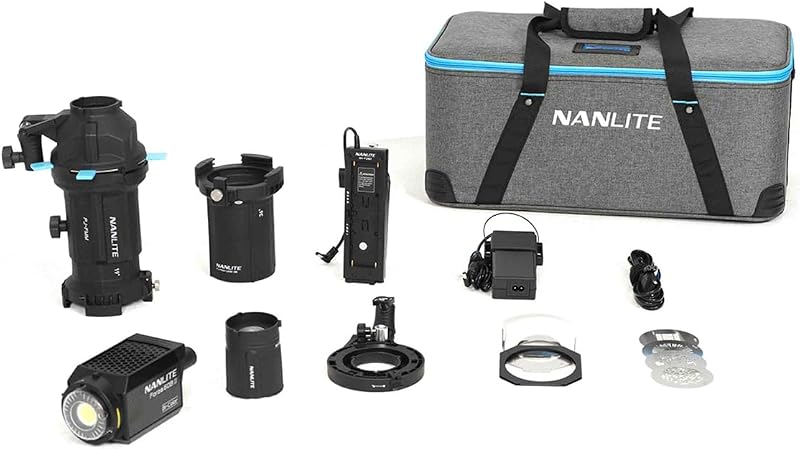Nanlite Forza 60B II Kit | 19 + 36 Degree Lenses, FM-Mount Projection Attachment