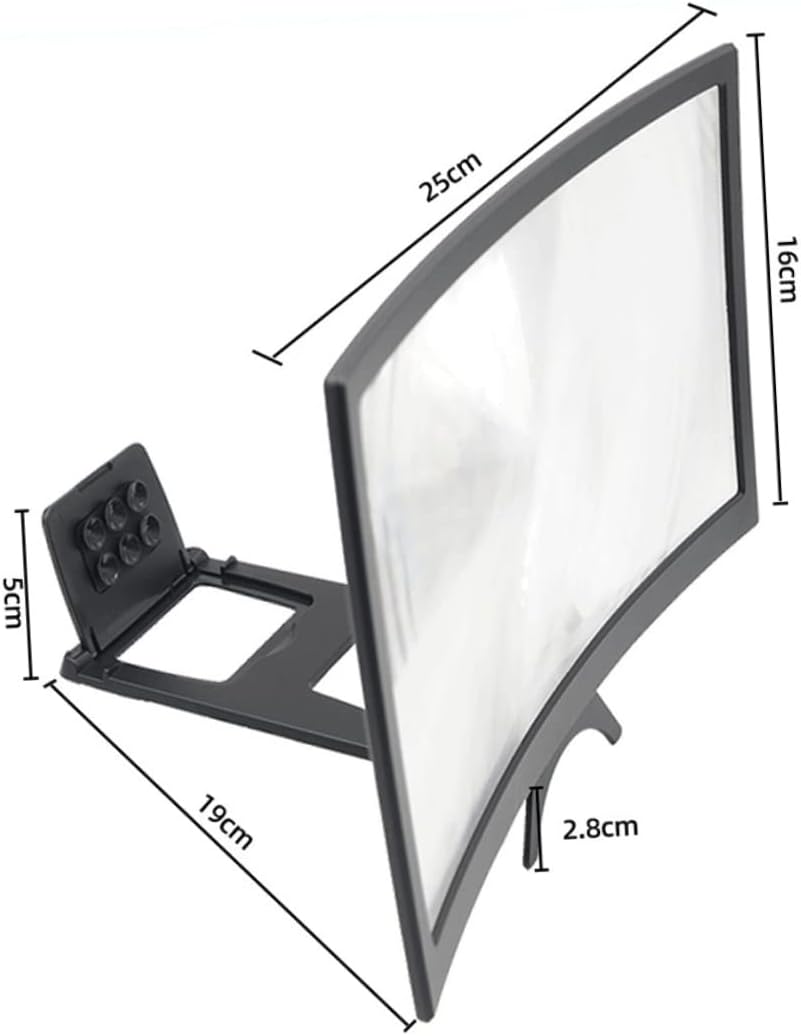 Uonlytech 1Pc Cell Phone Amplifier Phone Screen Enlarger Cell Magnifier Screen Magnifying Universal Amplifier Magnifier for Tele Stand abs Shell