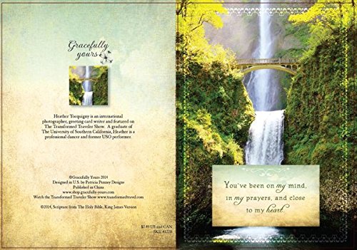 Gracefully Yours Praying For You - Faith Walk Greeting Cards Featuring Heather Tocquigny, 12, 4 Designs/3 Each With Scripture Message #TOP3